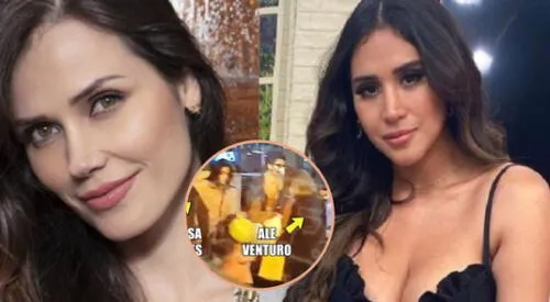Melissa Paredes se encuentra con Ale Venturo en centro comercial elpopular.pe