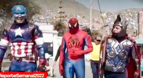 Agentes del Grupo Terna se disfrazaron de los superhéroes para desarticular banda criminal. elpopular.pe