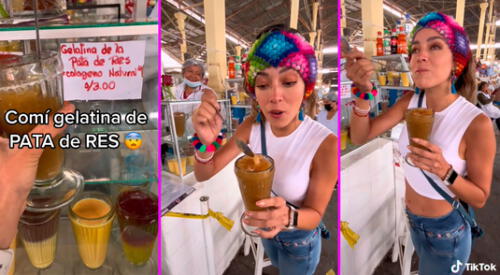 La joven se animó a probar el postre cusqueño y se soprendió por su sabor. elpopular.pe