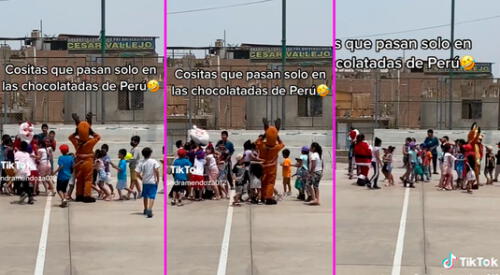 Los niños le quitaron la cabeza a Papa Noel. elpopular.pe