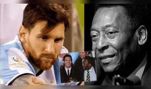 Así reaccionó Messi tras la partida de Pelé. elpopular.pe