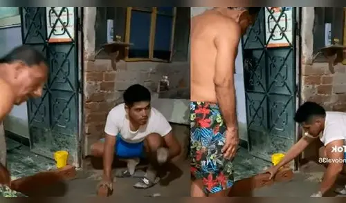 Joven quiso ganar puntos con su suegro y tuvo que trabajar. elpopular.pe