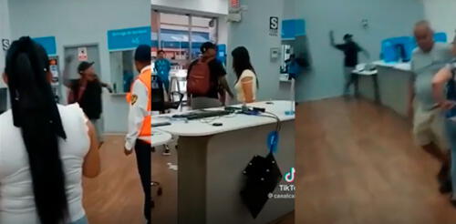 El sujeto causó momentos de pánico dentro del establecimiento. elpopular.pe