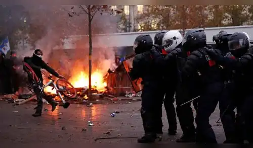 Manifestaciones en Francia llevan 9 días. elpopular.pe