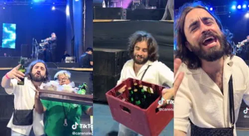 El ciudadano francés demostró que la encanta la cumbia. elpopular.pe