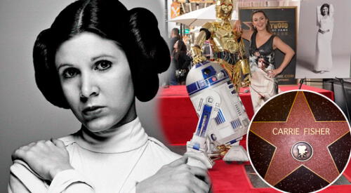 Todo sobre el drama familiar de Carrie Fisher que ensombrece su homenaje póstumo en el Paseo de la Fama elpopular.pe