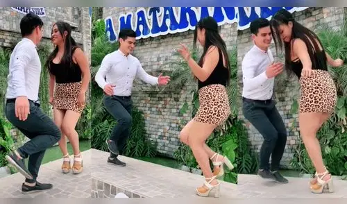 Jóvenes se robaron el show con su singular baile al ritmo de huayno cajamarquino. elpopular.pe