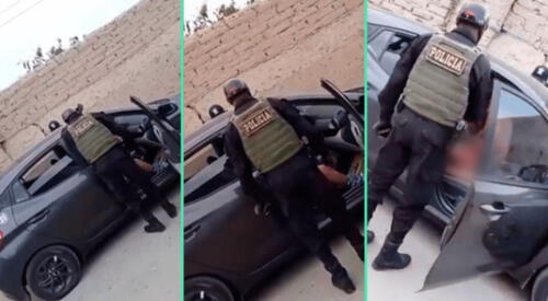 La PNP al abrir la puerta se llevó tremenda sorpresa. elpopular.pe