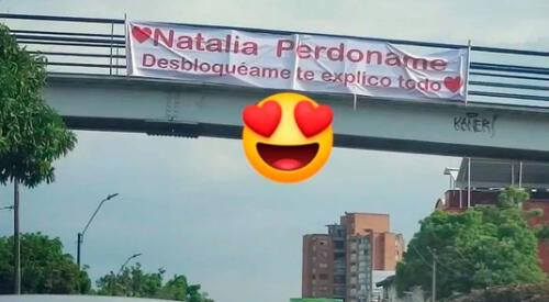 El el cartel del novio infiel se hizo viral en las redes sociales. elpopular.pe