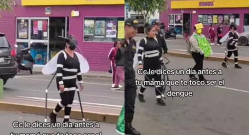 La trabajadora de la Diresa tuvo una creativa idea para disfrazarse por Fiestas Patrias y es viral. elpopular.pe