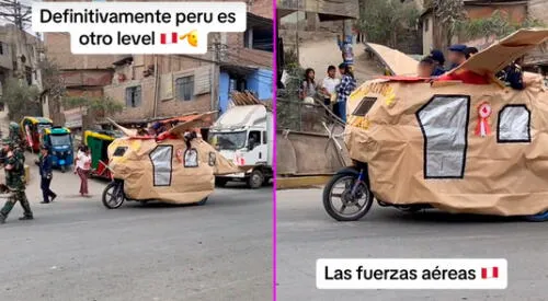 El desfile en San Juan de Lurigancho por Fiestas Patrias es viral en TikTok. elpopular.pe