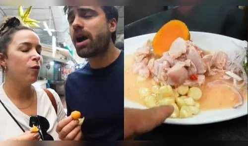 Argentinos visitan mercado peruano para degustar la comida y quedan maravillados con todo. elpopular.pe