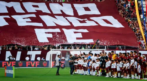 "Mano, tengo fe", es la bandera de la hinchada venezolana para ir al Mundial. elpopular.pe