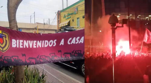 Venezolanos en Perú recibieron a lo grande a su selección para el partido por Eliminatorias 2026. elpopular.pe