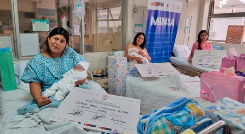 Madres de familia dieron a luz a sus pequeños retoños tras meses de espera. elpopular.pe