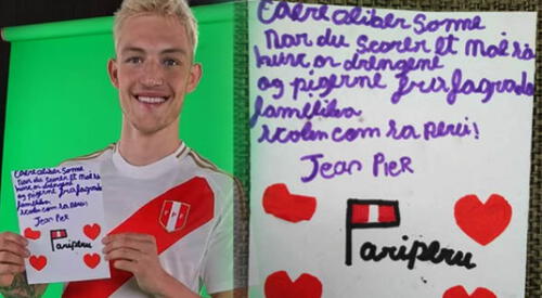 Oliver Sonne tiene tierno gesto con niño de Ventanilla y responde su carta. elpopular.pe