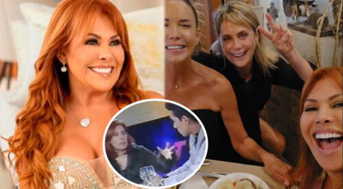 Magaly Medina disfrutó de almuerzo con sus amigas en medio de la polémica por entrevista con Alex Brocca. elpopular.pe