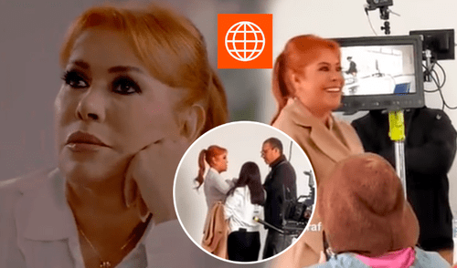 Comparten el detrás de cámaras del comercial grabado por Magaly Medina. elpopular.pe