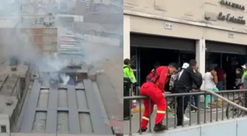 Una galería ubicada cerca de la Alameda Paseo de los Héroes Navales habría sido el lugar donde se originó el incendio. elpopular.pe