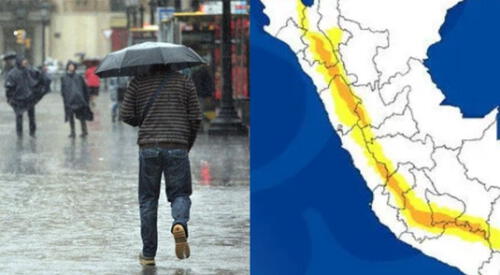 El último aviso meteorológico N° 375 de Senamhi alerta sobre fenómenos extremos que afectarán a 12 regiones desde el 11 al 12 de diciembre. elpopular.pe