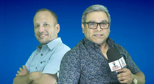 Conductores de programa Pon Primera Visión, que se difunde por YouTube. elpopular.pe