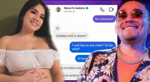 María Fe Saldaña confirmó ruptura con Josimar y reveló que tiene polémico video. elpopular.pe
