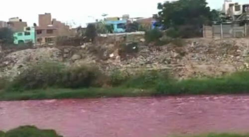 A través de las redes sociales, usuarios han reportado que el río Rímac ha cambiado de color. elpopular.pe
