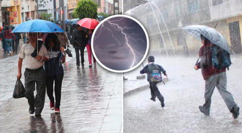 Conoce cuáles serán las regiones afectadas con las intensas lluvias, según Senamhi. elpopular.pe
