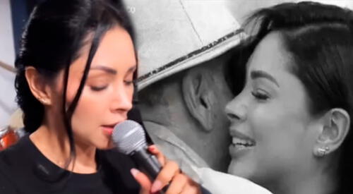 Pamela Franco tiene presente a su papá. elpopular.pe