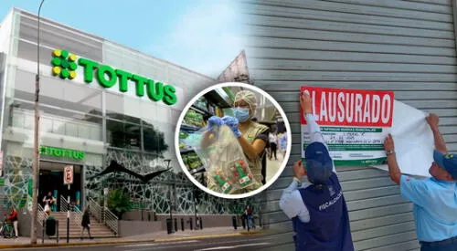 Histórica tienda Tottus es clausurada por condiciones insalubres. elpopular.pe