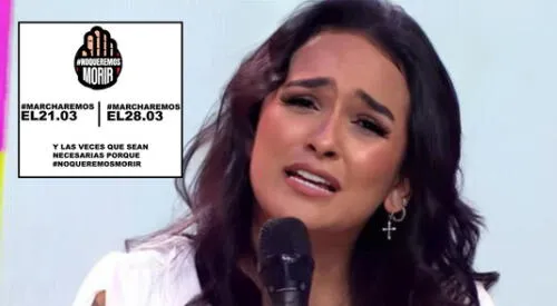 Daniela Darcourt revela que todos sus compañeros votaron por no ir a la marcha. elpopular.pe