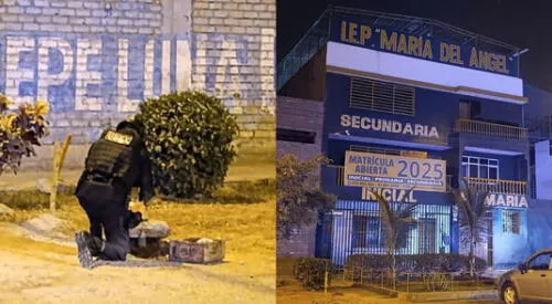 Un menor de 16 años fue capturado por la PNP tras intentar dejar una granada cerca del colegio María del Ángel' en Comas. elpopular.pe