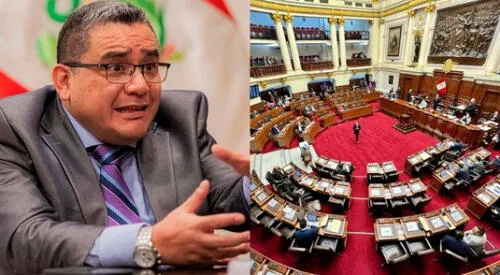 El Pleno del Congreso censuró a Juan José Santiváñez del cargo de ministro del interior con 73 votos a favor. elpopular.pe