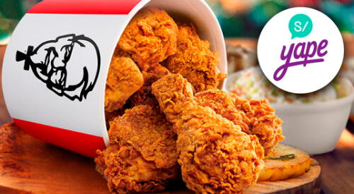 Gana un combo de KFC gracias a Yape. elpopular.pe