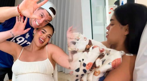 Natalia Segura dio a luz a su primer bebé. elpopular.pe