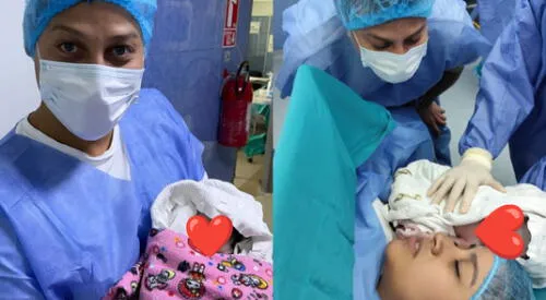 Luigui Carbajal dio a conocer que ya tiene en sus brazos a su hijo. elpopular.pe