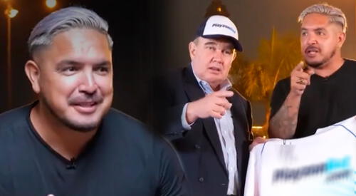 ‘Loco’ Vargas y Rafael López Aliaga se reencuentran. elpopular.pe