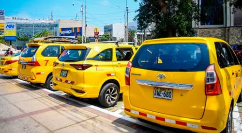 Los taxis formales tendrán que tener el color amarillo de manera obligatoria. elpopular.pe