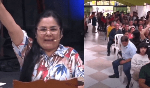 Culto en Lima se transforma cuando la tierra tiembla bajo los pies. elpopular.pe