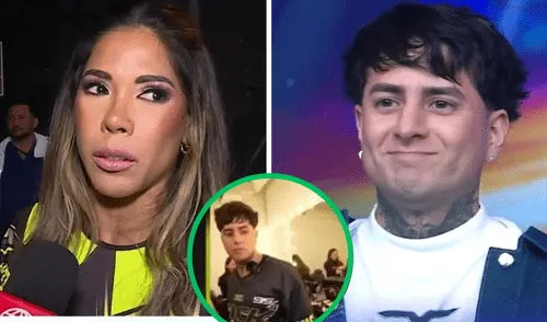 El influencer sorprende a la chica reality en vivo. elpopular.pe