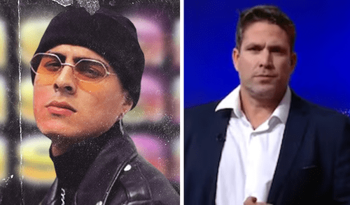 El cantante parcha al conductor de TV. elpopular.pe