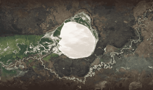 Una misteriosa 'mancha blanca' aparece en medio de la sabana africana: la NASA revela que no es nieve. elpopular.pe