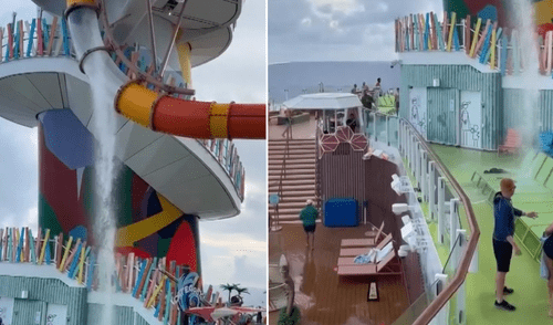 Pasajero herido tras rotura de tobogán en crucero rumbo a Miami causa preocupación. elpopular.pe