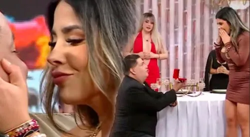 Alfredo Benavides sorprende a Gabriela Serpa. elpopular.pe