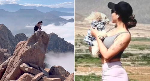 La joven compartió en su Instagram sus últimas imágenes desde lo alto del cerro Chiputur elpopular.pe