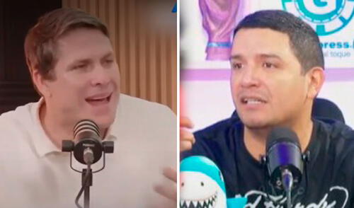 Francisco Bazán tuvo duras palabras con Reimond Manco durante su programa. Foto: composición EP elpopular.pe