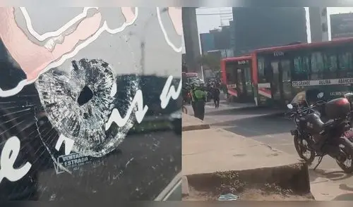 Transportistas BLOQUEAN ingreso a SJL tras QUINTO atentado a bus de Santa Catalina elpopular.pe