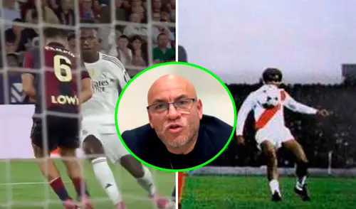 Peter Arévalo comparó el gol de Vinícius Júnior con el de Teófilo Cubillas. Foto: composición EP ESPN/A Presión elpopular.pe