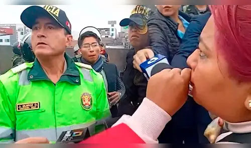 Conductora de la Línea 41 enfrenta a la PNP en protesta por extorsiones elpopular.pe