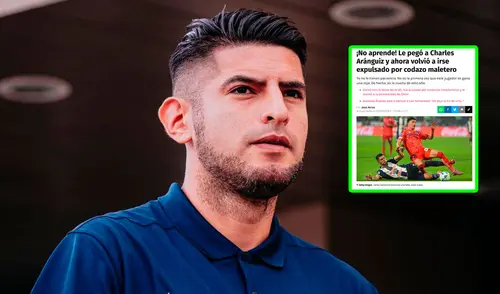 Carlos Zambrano sumó su sexta expulsión en el año defendiendo a Alianza Lima. Foto: composición EP elpopular.pe